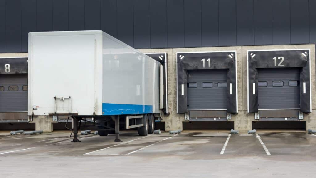 Storage trailers at docking station image
