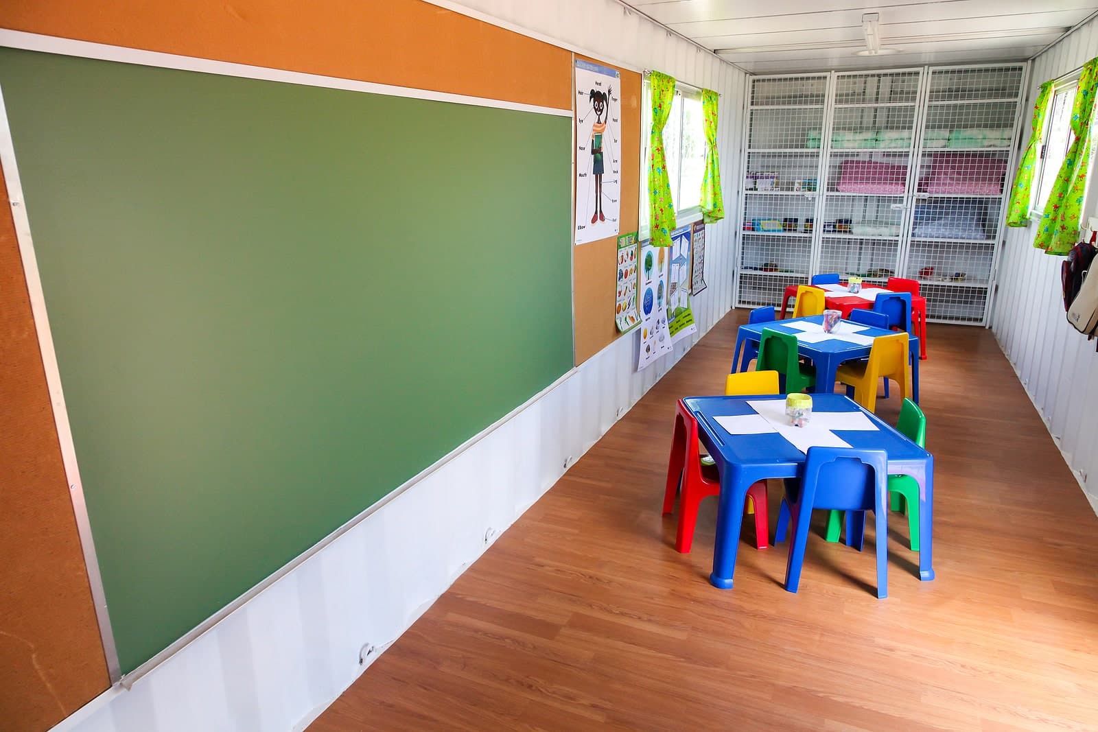 Image of a storage container classroom